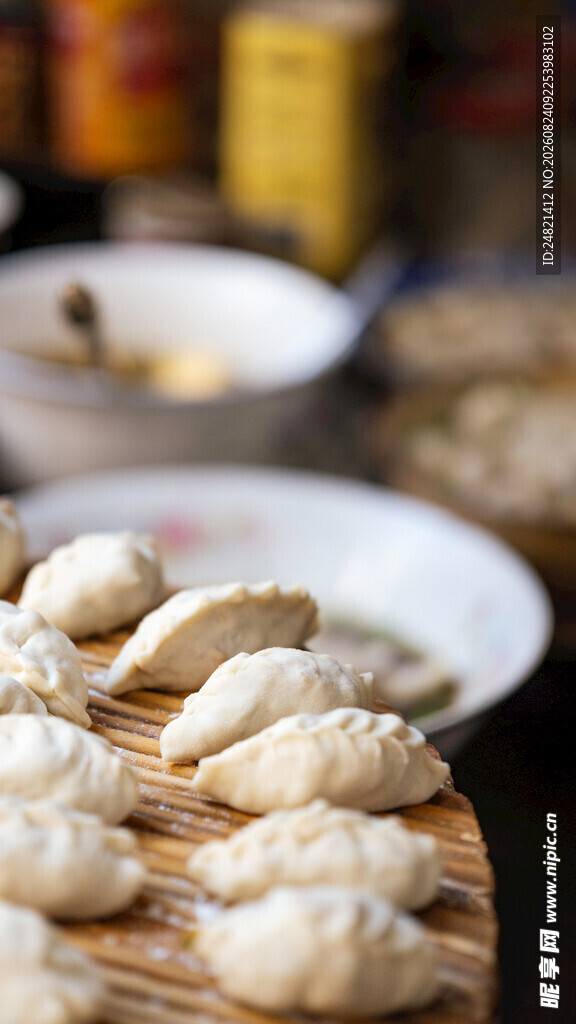 手工制作的美味饺子