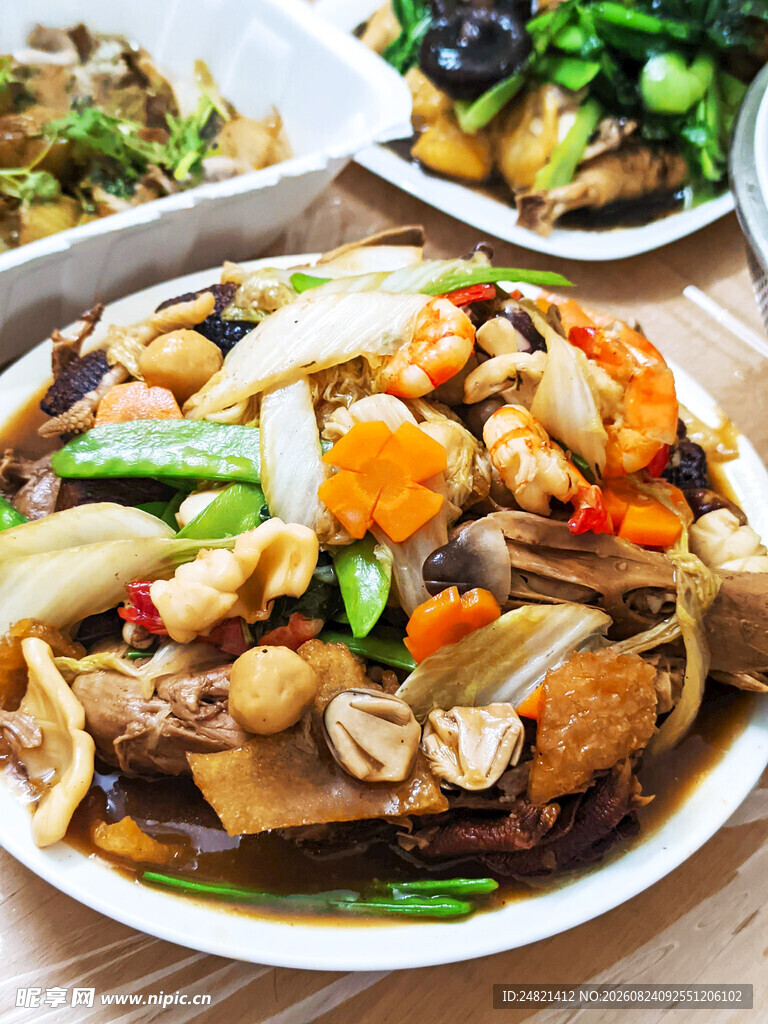 美味什锦炒菜拼盘