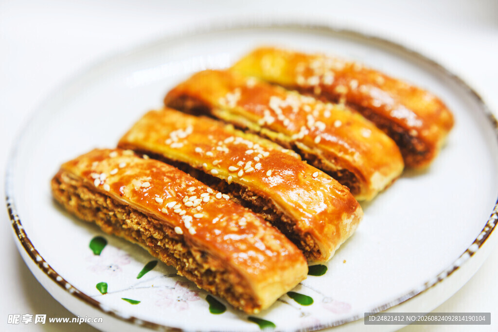 香酥芝麻糕点
