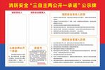 消防安全三自主两公开一承公示牌