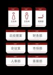 卫生间标识指示图