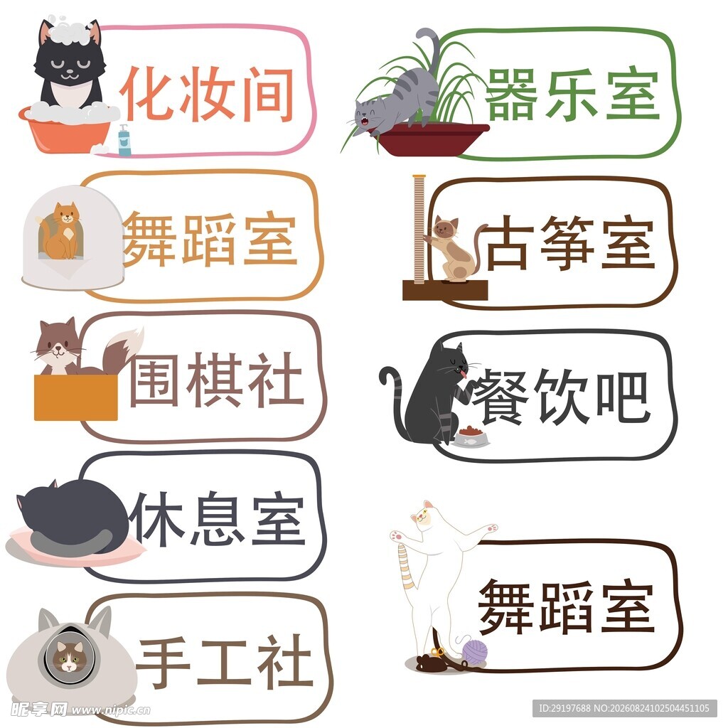 卡通门牌