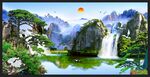 迎客松山水装饰画