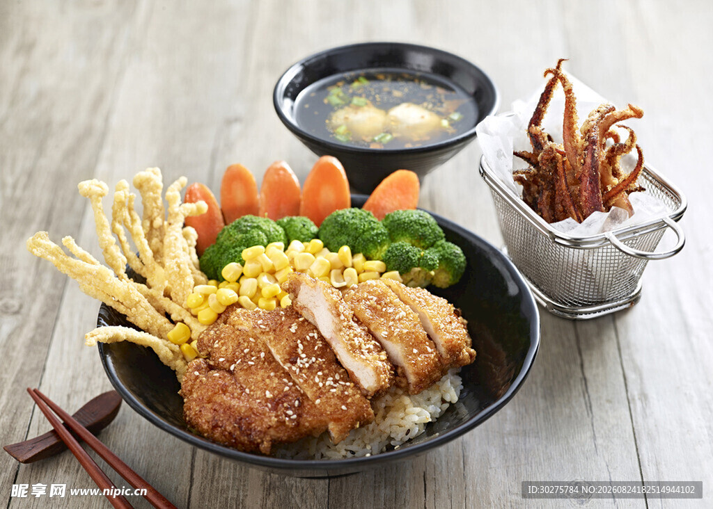日式炸猪排盖饭套餐