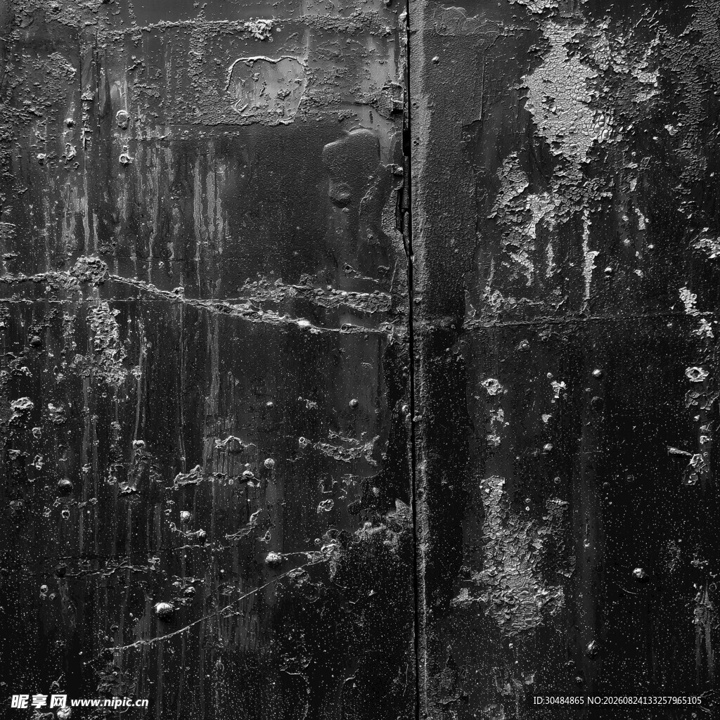黑白森林中的神秘景象