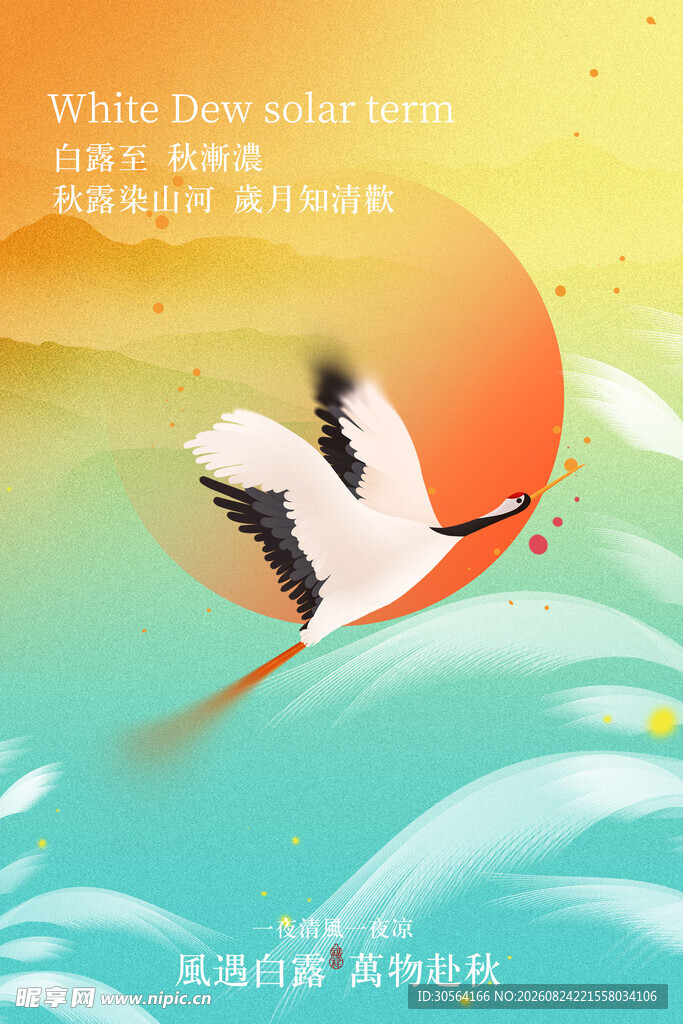 白露节气秋季活动海报