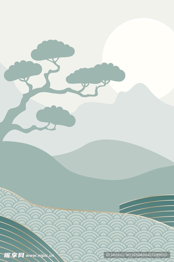 国风山水挂画