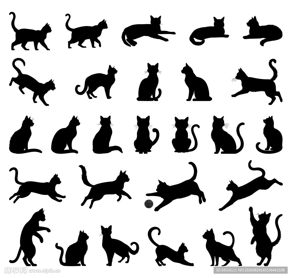 猫咪剪影合集