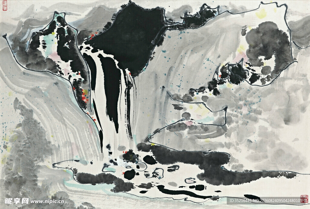 水墨山水意境画