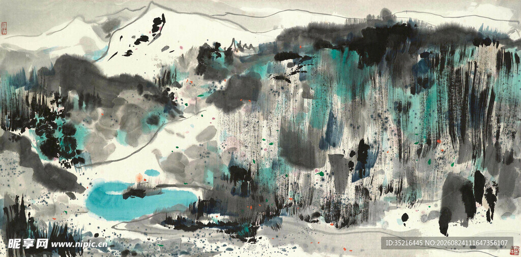 水墨山水意境画