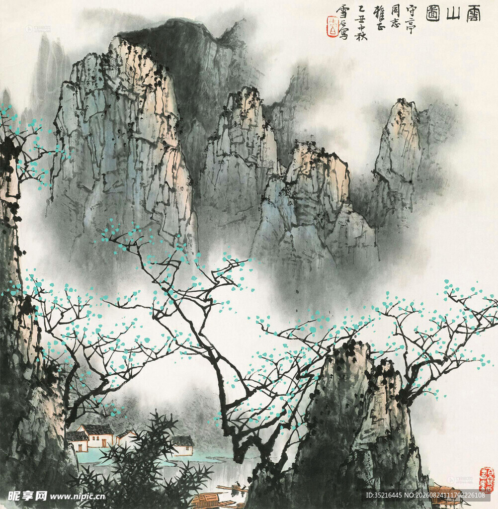 水墨山水间的清幽景致