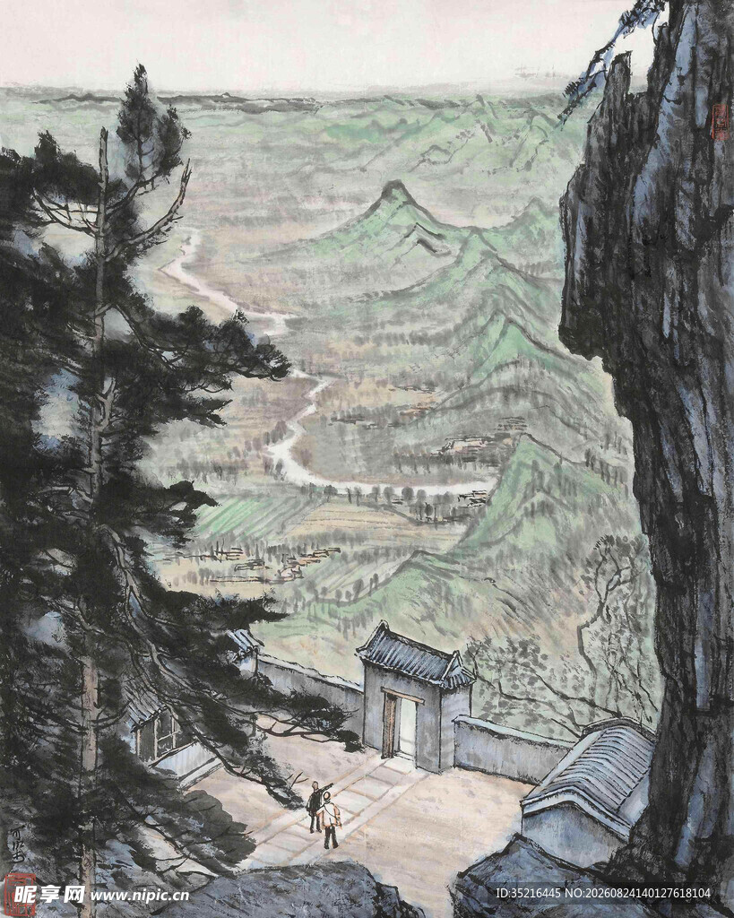 山间小道旁的古朴景致