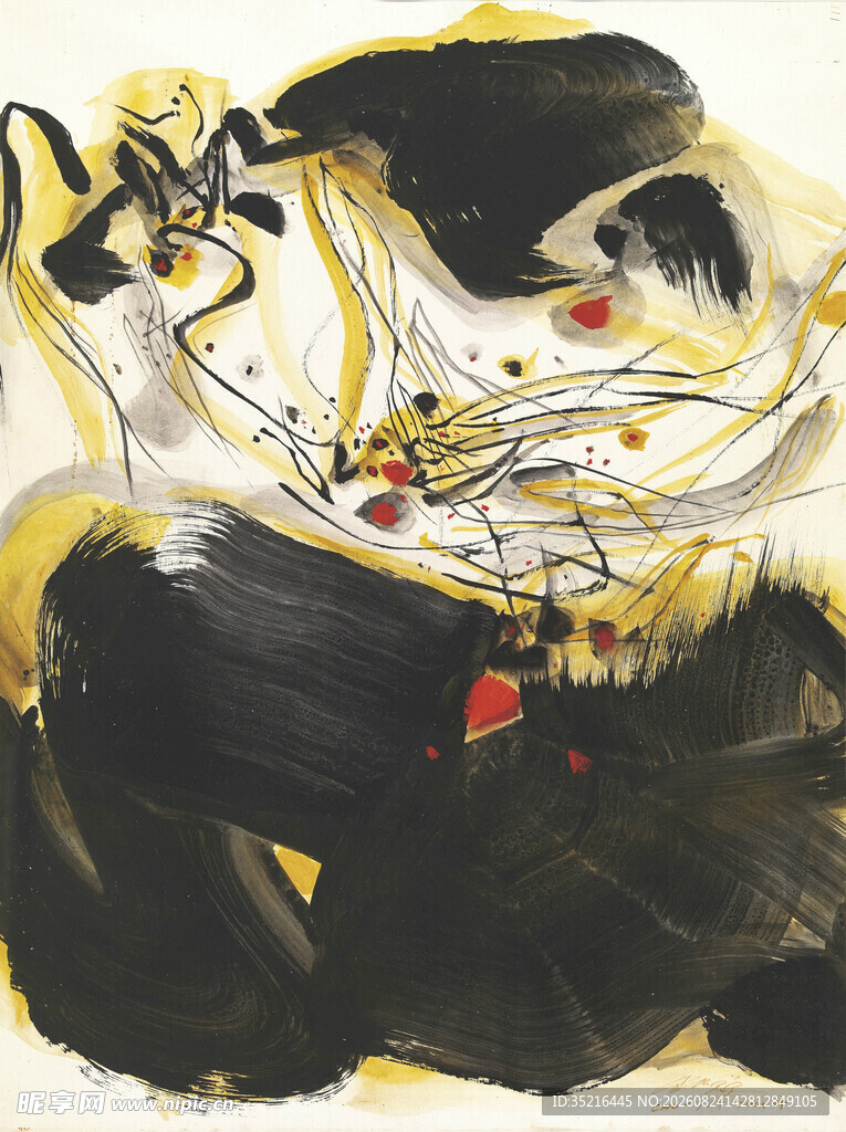 抽象艺术风格的人物画作