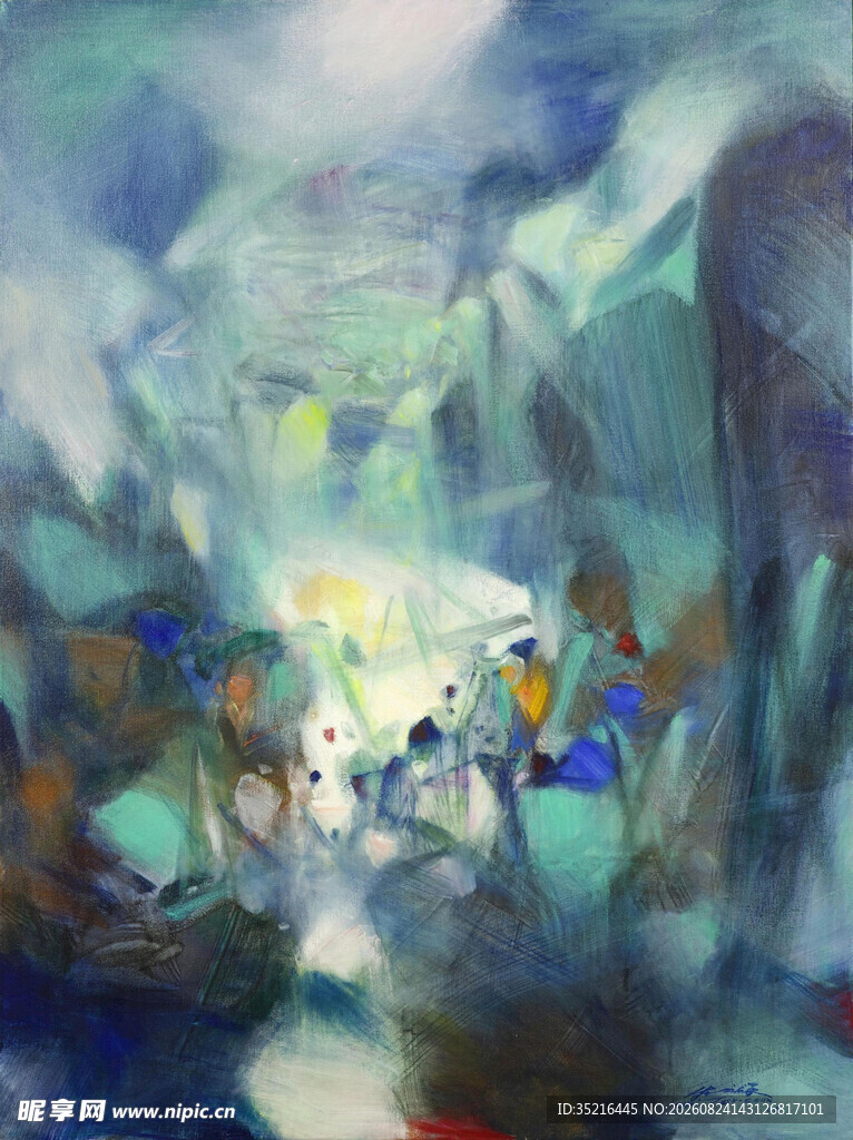 梦幻城市景观绘画