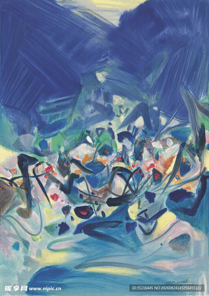 抽象多彩艺术画作欣赏