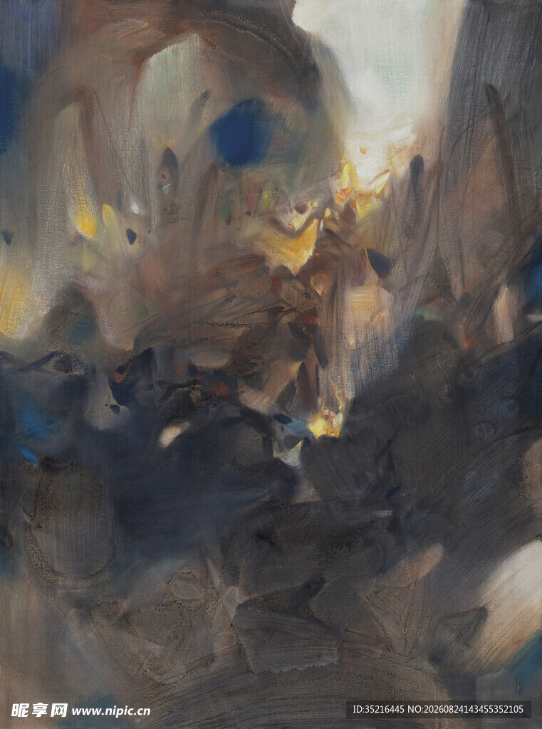 抽象梦幻场景油画