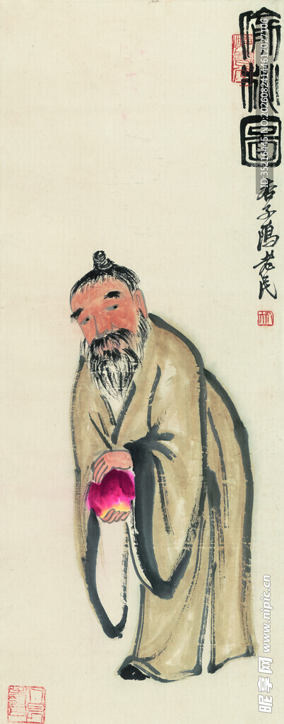 古代文士形象图