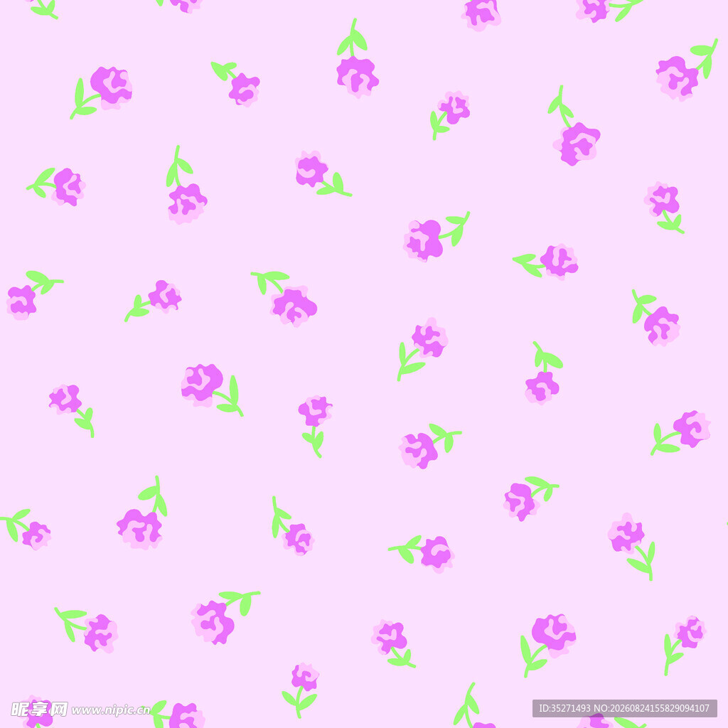 粉色花卉图案背景纹理
