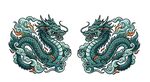 国风青龙图案