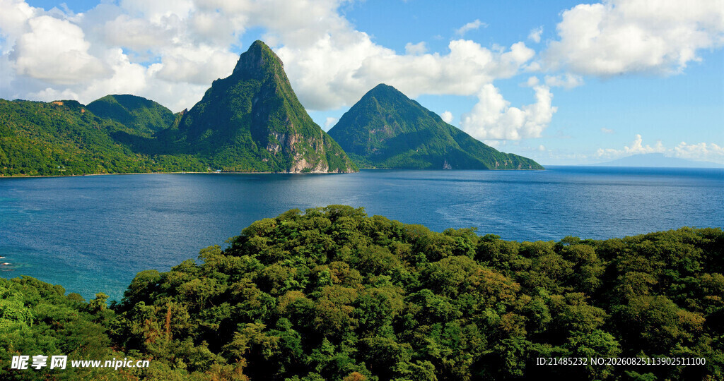 美丽海岛自然风光景色