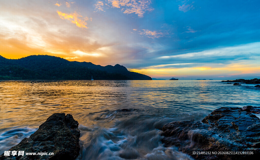 海边日落美景