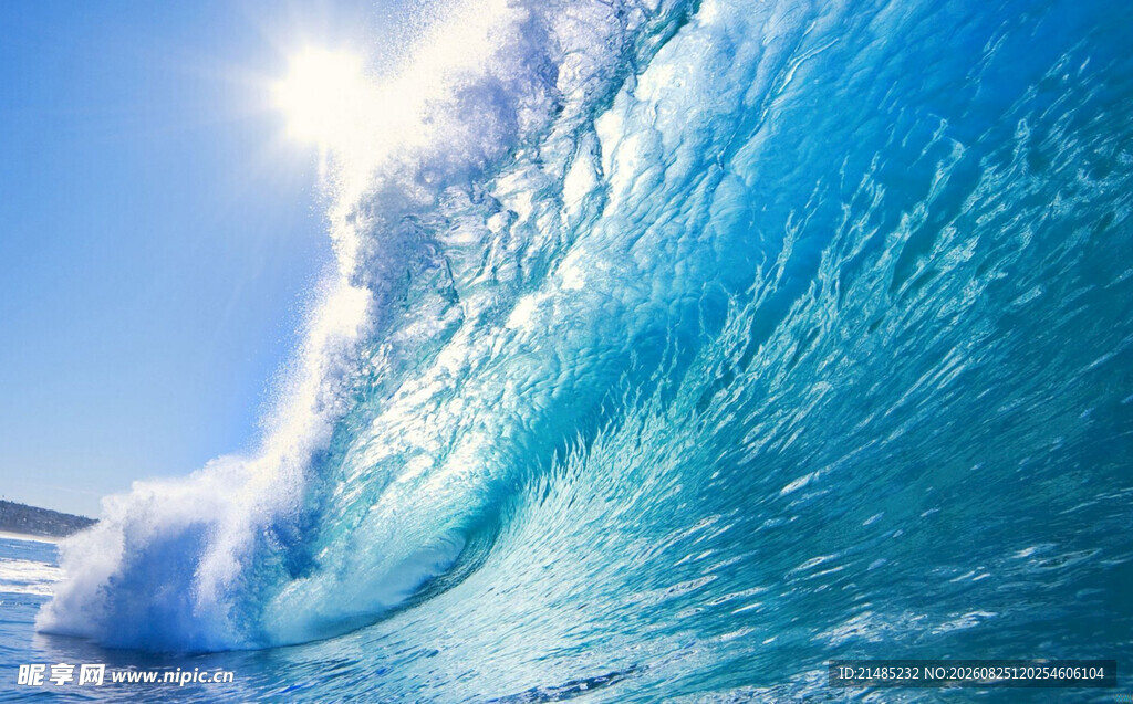 蓝色海浪