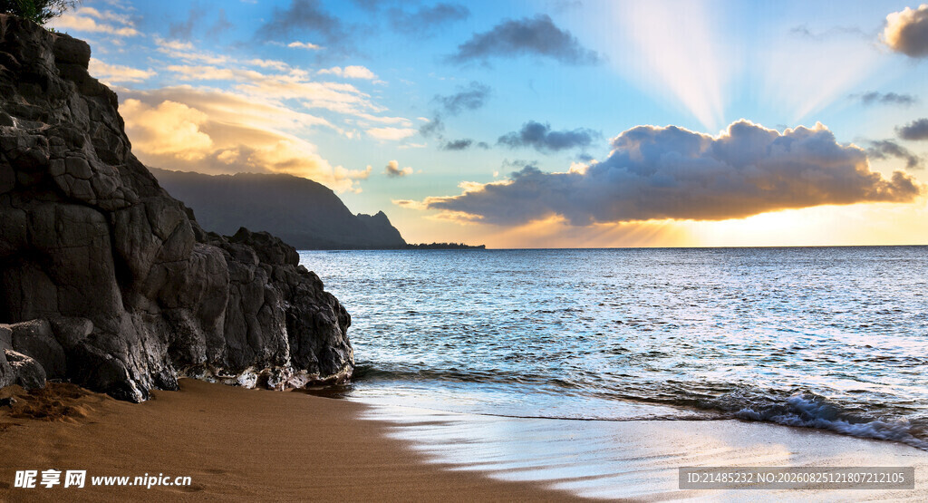 海边日出美景