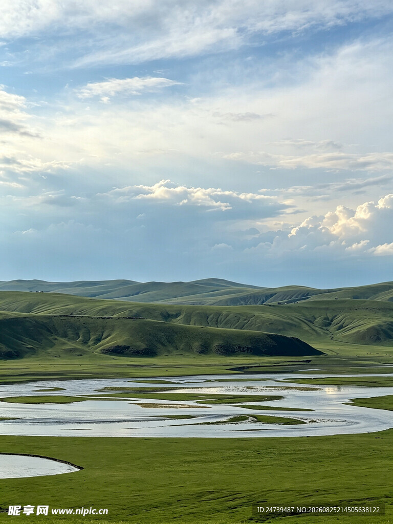 草原湿地风光美景