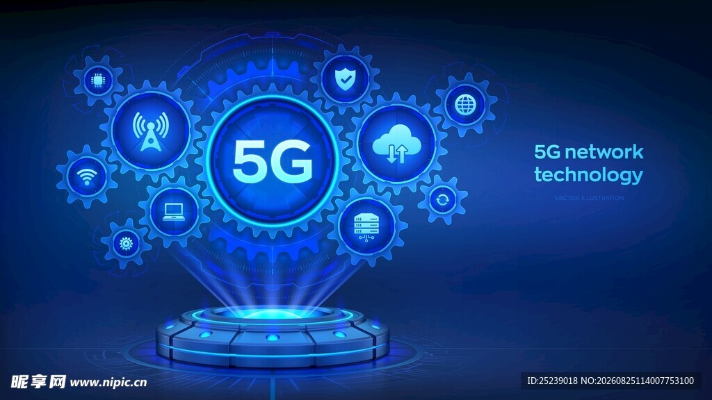 5G 科技展板