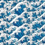 蓝色海浪底纹