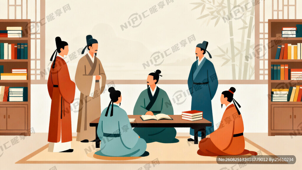 唐宋时期诗人聚会场景    