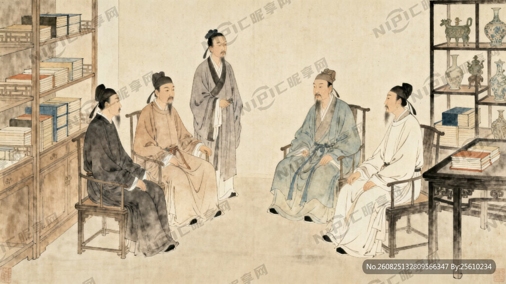 唐宋时期诗人聚会场景     