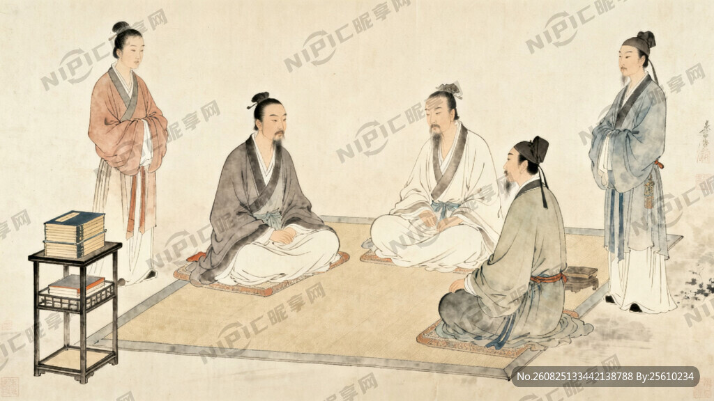 唐宋时期诗人聚会场景     