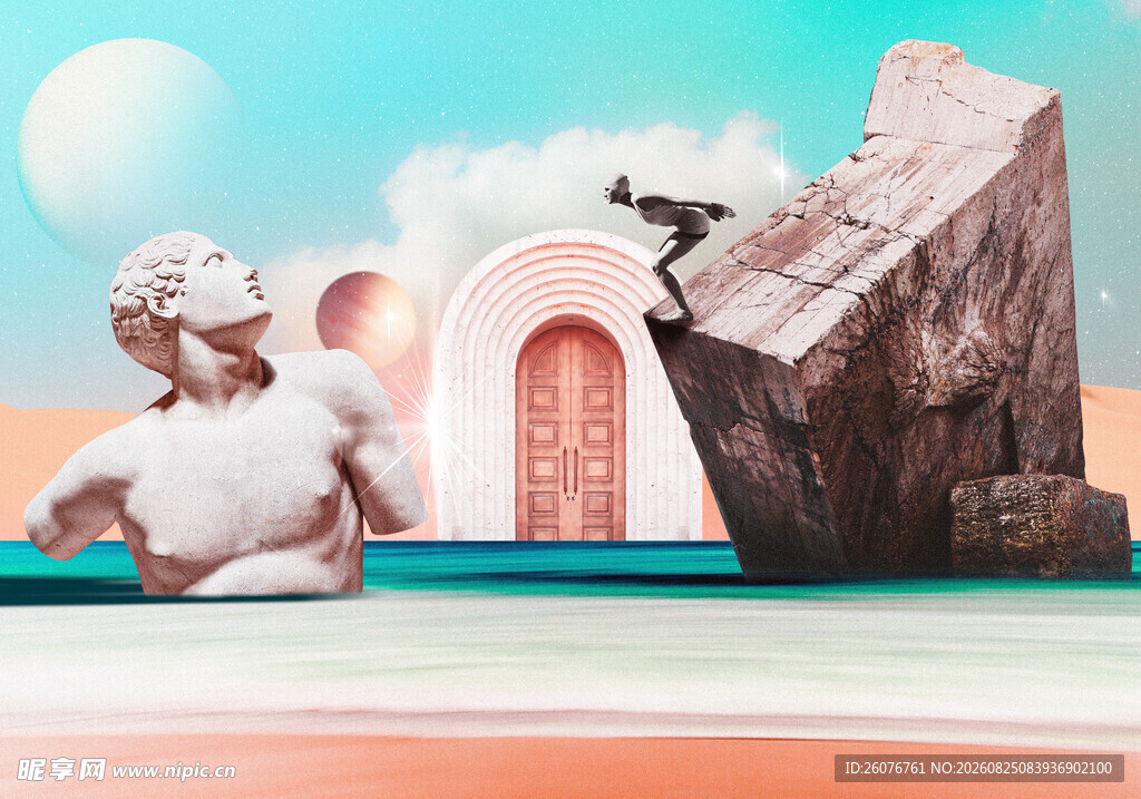 梦幻超现实艺术场景画面