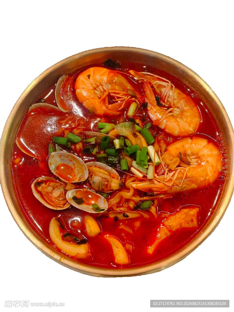 美味海鲜火锅诱人呈现