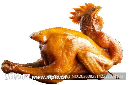 美味烤鸡色泽诱人