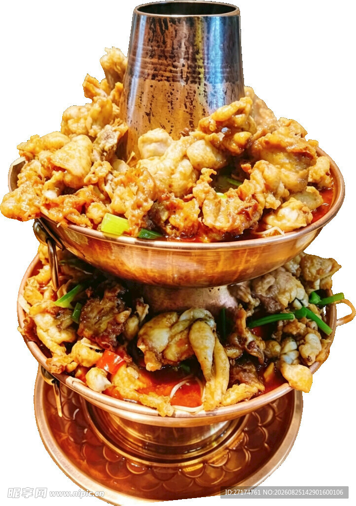 双层铜锅牛蛙美食盛宴