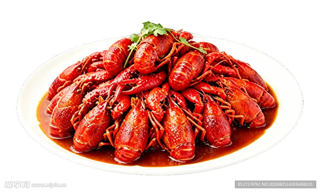 美味诱人的红烧小龙虾