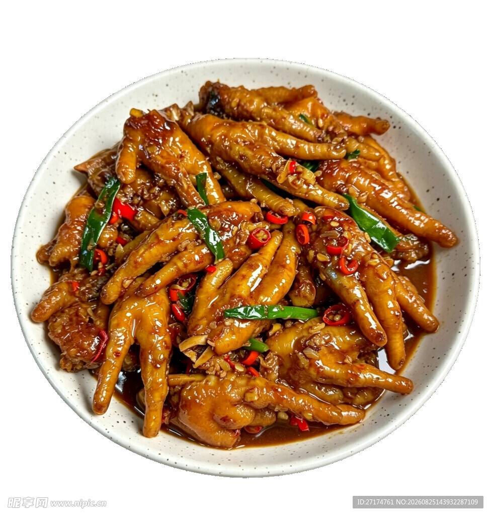 香辣美味的卤鸭掌