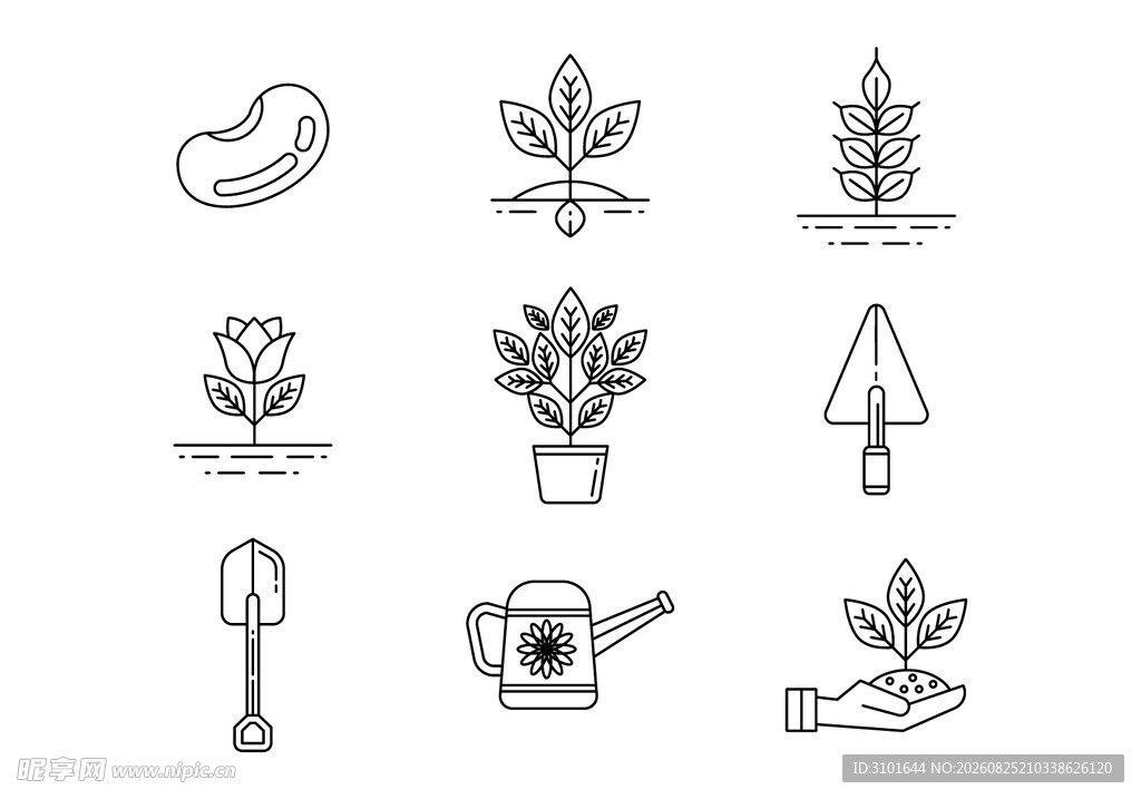 植物种植图标