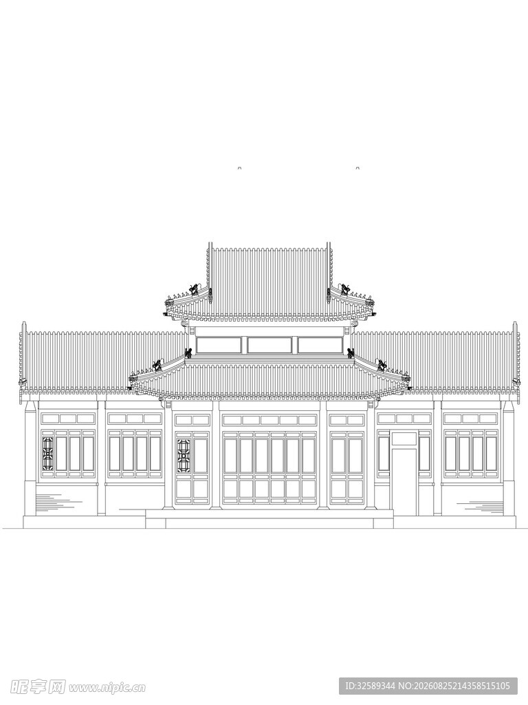 中式建筑立面设计图