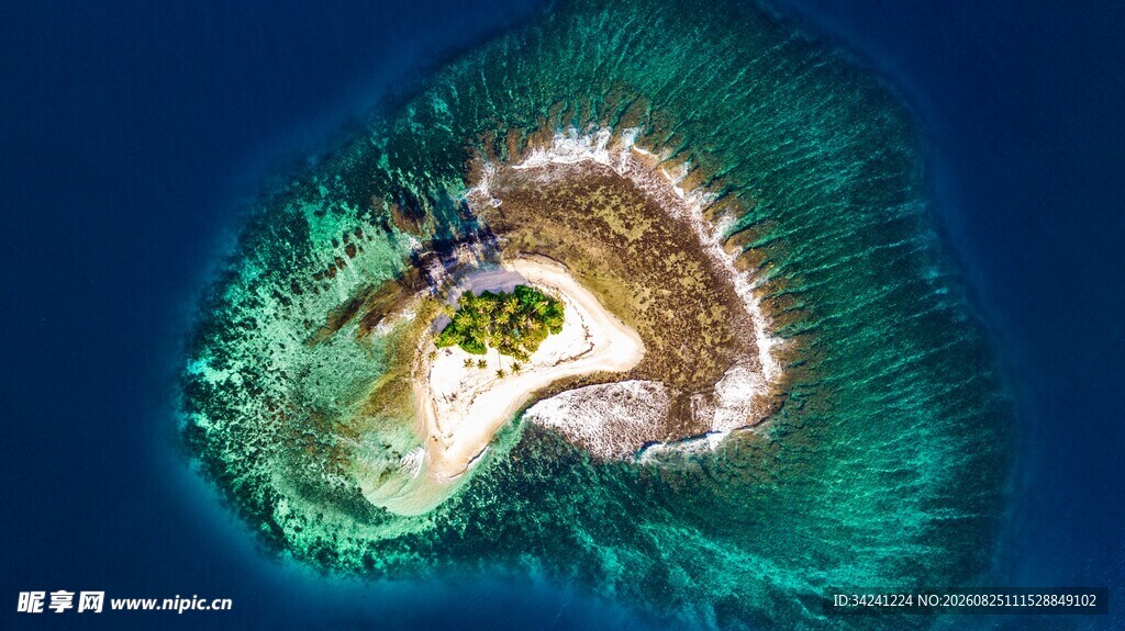 美丽海岛俯瞰景观