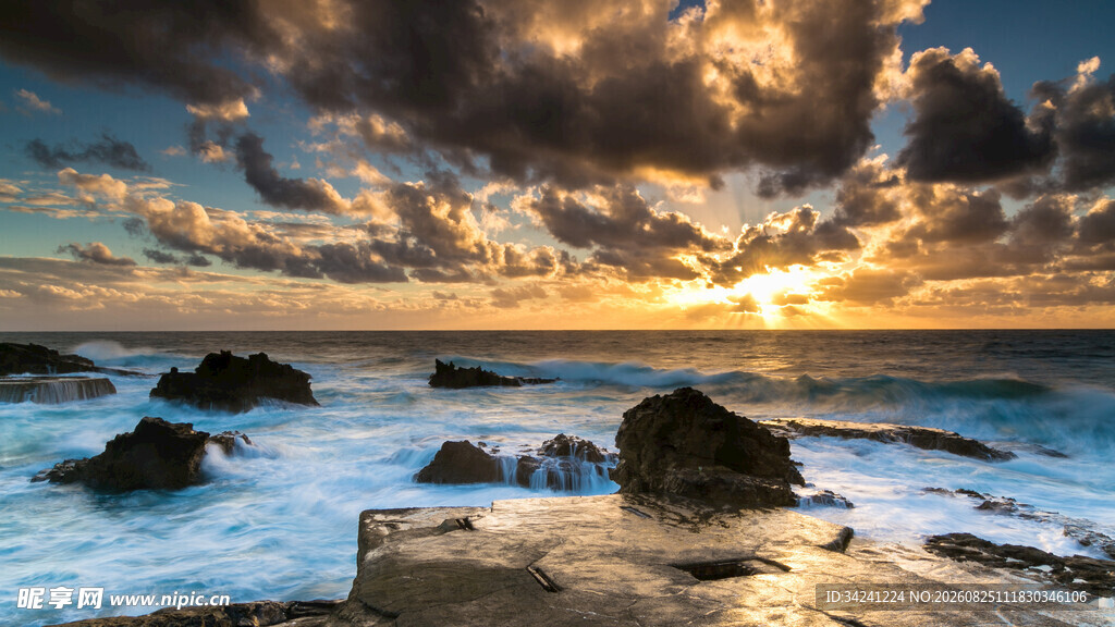 海边日落美景
