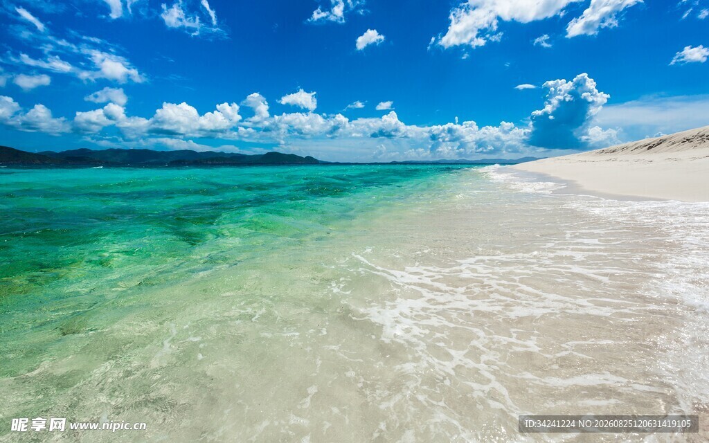 美丽海滨沙滩风光