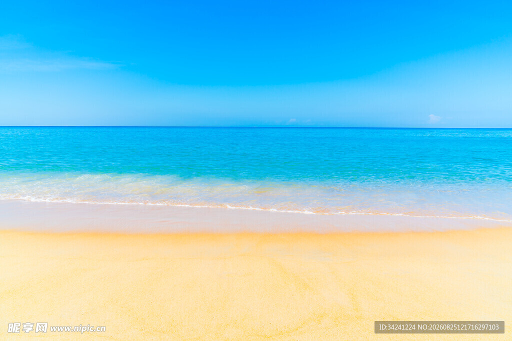 美丽沙滩海景风光