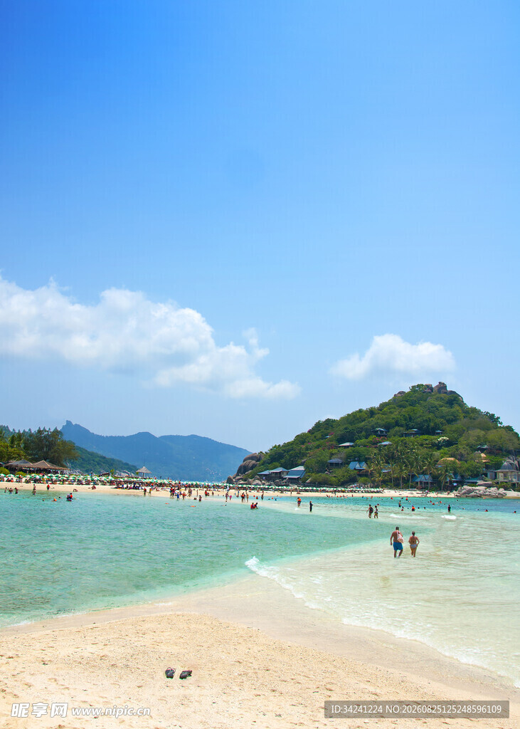 美丽海滨沙滩景色