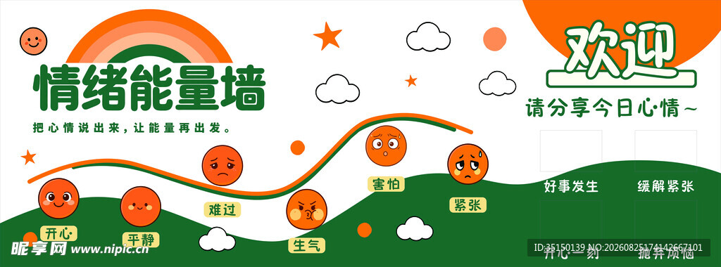 情绪能量墙校园文化墙