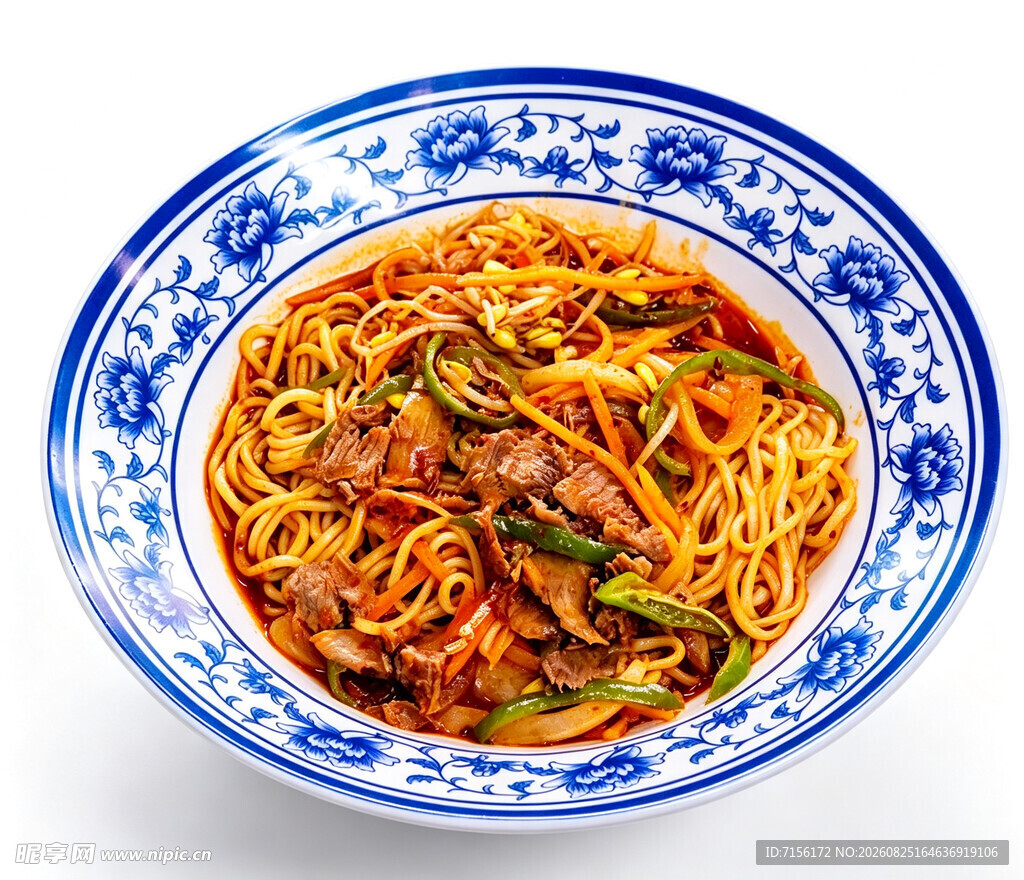牛肉炒拉面美味炒面