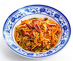 香肠炒拉面美味火腿炒面