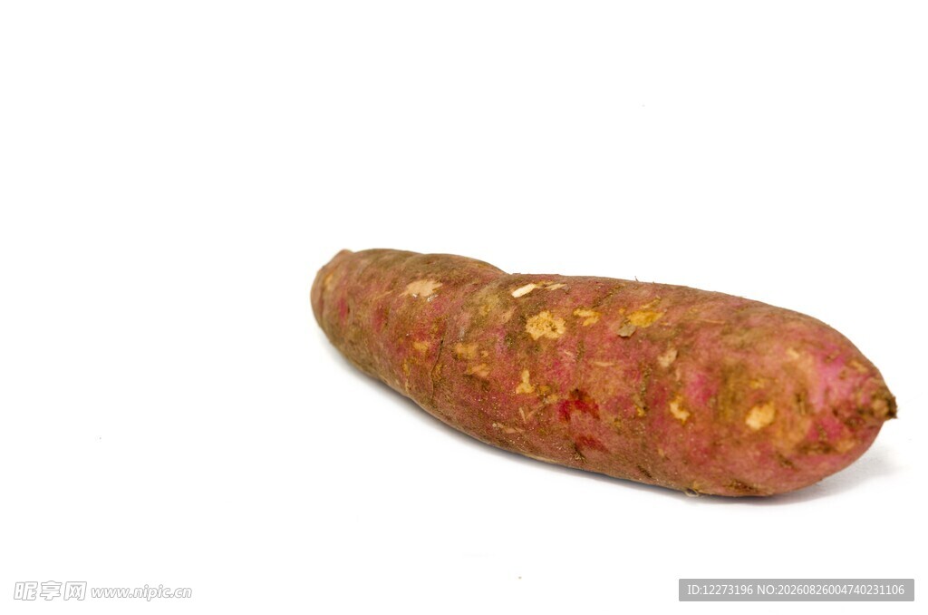 单个红薯特写